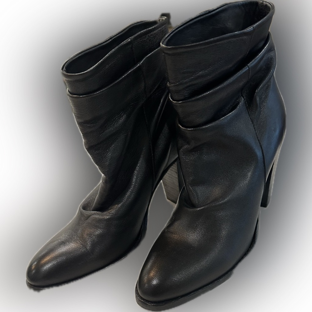 Steven by Steve Madden Leather slouch booties
3 inch heels